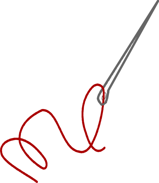 Needle Thread Clip Art - Needle With Thread Transparent (516x596)