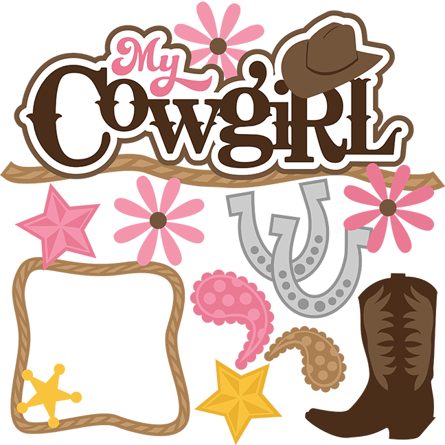 My Cowgirl Svg Scrapbook File Cowgirl Svg Files Cowgirl - Cowgirl Letters (648x648)