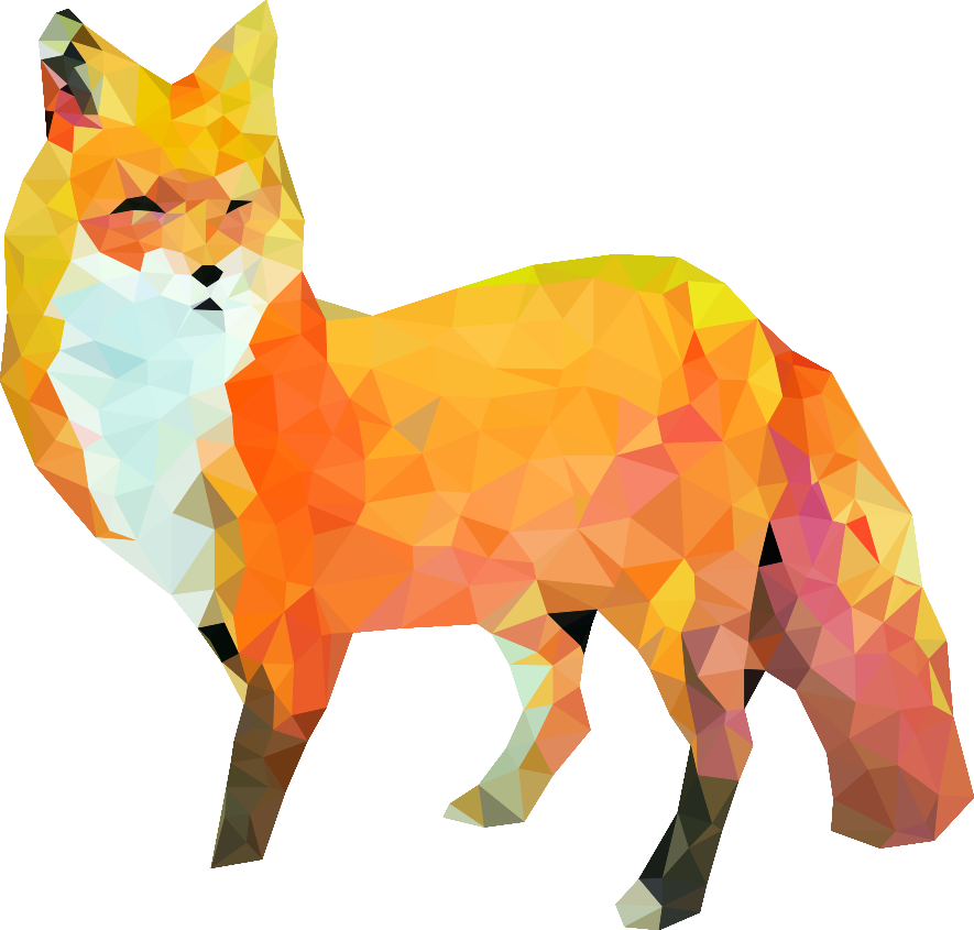 Low Poly Mr - Swift Fox (885x845)