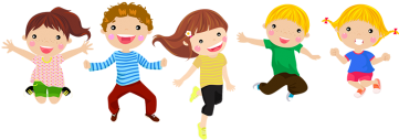 Happy Children, Children, Cartoons, Vectors Png And - Dibujo Niños Saltando Png (360x360)