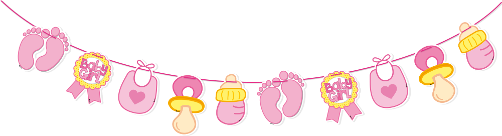 Banderin Para Fiesta - Baby Shower Frame Png (1000x300)