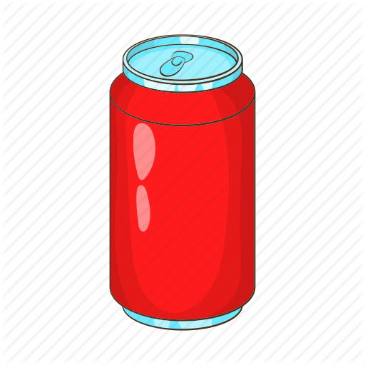Aluminum, Bank, Beverage, Cartoon, Drink, Soda Icon - Soft Drinks Png Cartoon (512x512)