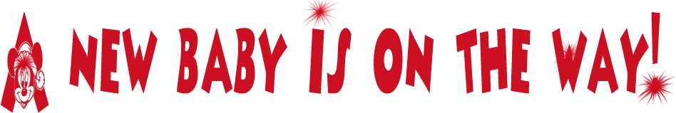 Baby Shower Twins Invitation Clip Art-1 - Baby Shower Clip Art Red (1000x166)