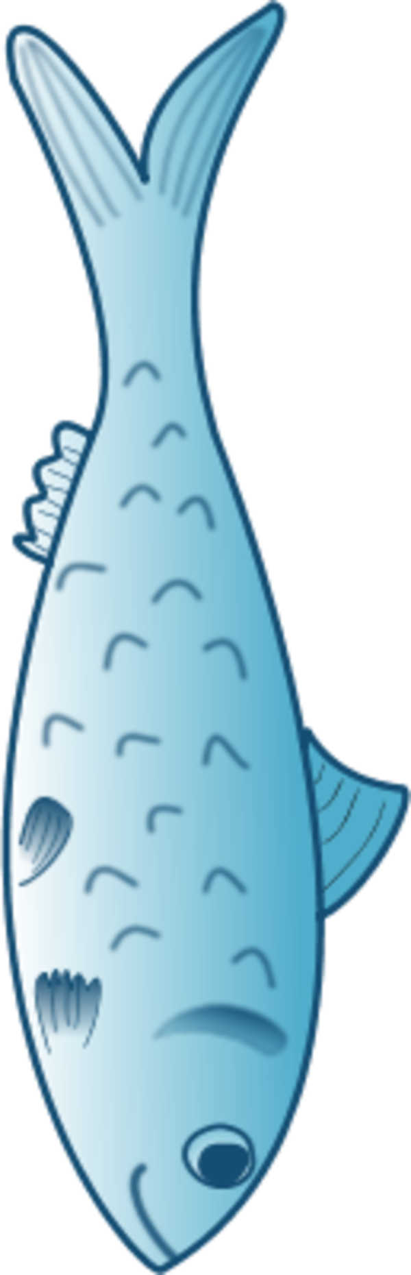 Astonishing Blue Fish Clip Art Medium Size - Fish Food Clip Art (600x1860)