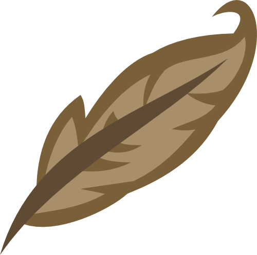 Brown Feather Cutie Mark By Kinnichi - Mlp Brown Cutie Mark (500x497)