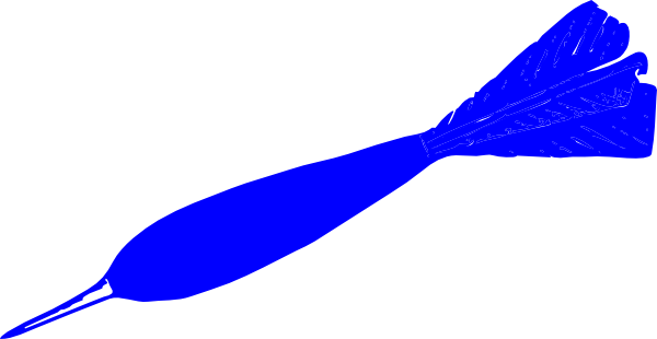 Blue Dart Clip Art - Clip Art Dart (600x310)