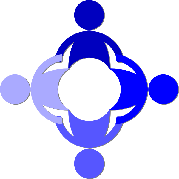 Blue Community Clip Art At Clker - Pbis Process (600x599)