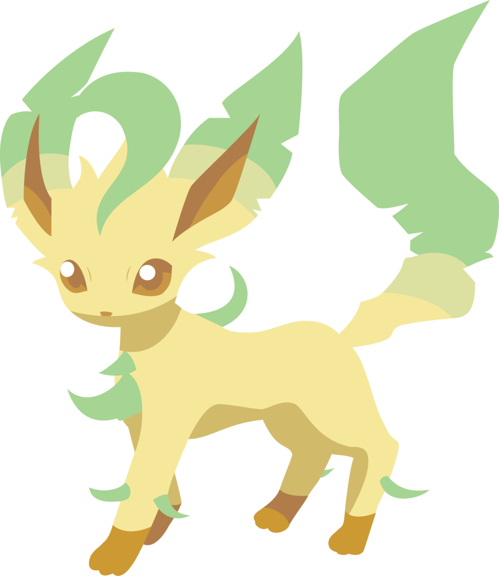 Leafeon Vector By Pokinee Leafeon Vector By Pokinee - Pokemon Leafeon (1024x1182)