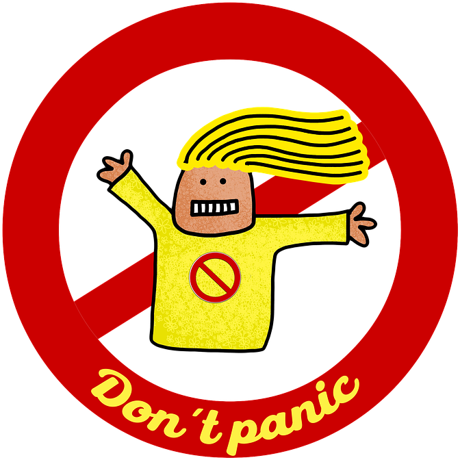 Very Important Cliparts 29, - 1 Person Scared Transparent Background (720x720)