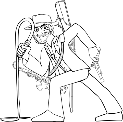 Soma Says - &nbsp - "thunder Wizard - His Bark Is His - Cartoon (500x499)