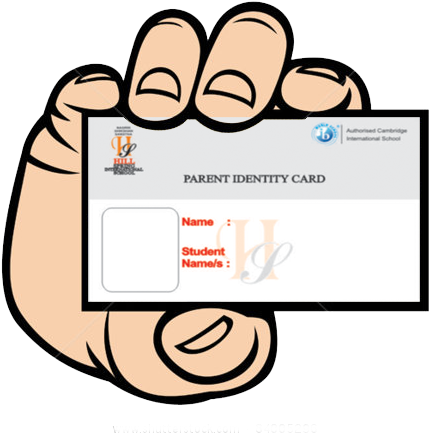 Entry Into The School Premises Will Be Permitted Only - Parents I Card For School (450x449)