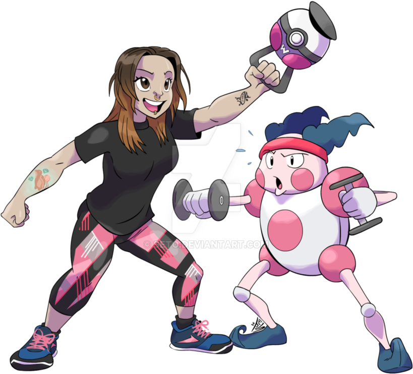 Pokemon Crossfit Trainer X Mr - Mr. Mime (894x894)