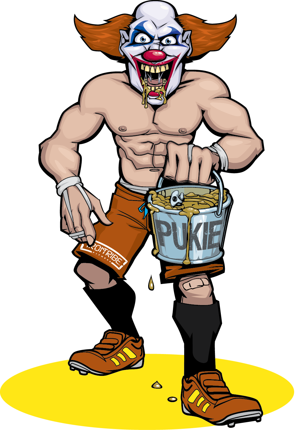 Reworked One Of My Stranger Illustration Requests - Pukie The Clown Crossfit (953x1381)