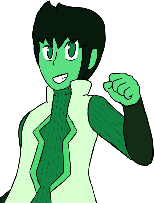 Steven Universe Art Blog - Steven Universe Male Green Gems (633x833)