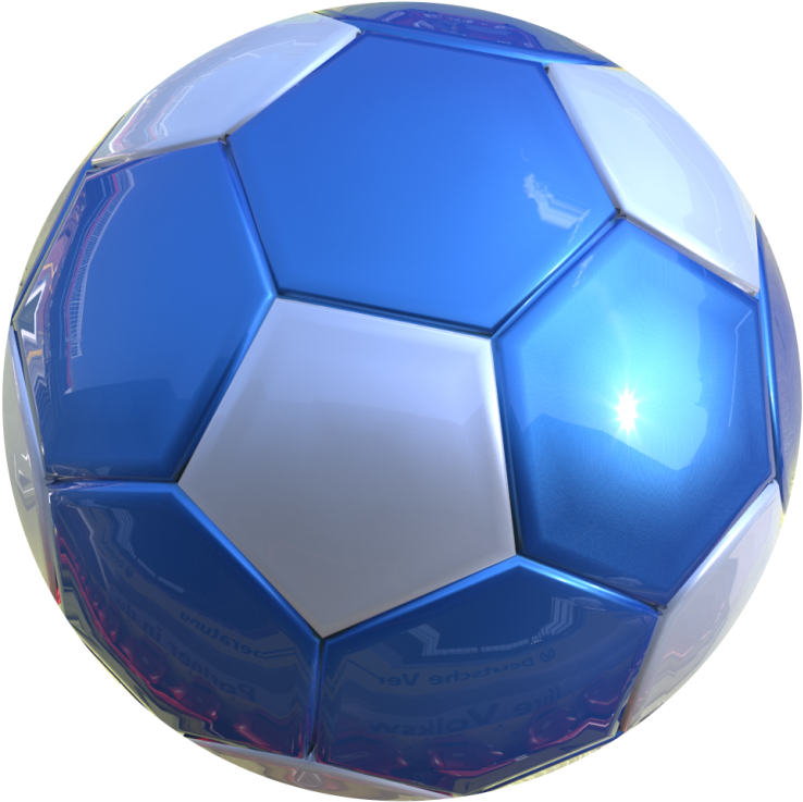 Save - Blue Soccer Ball Png (785x785)