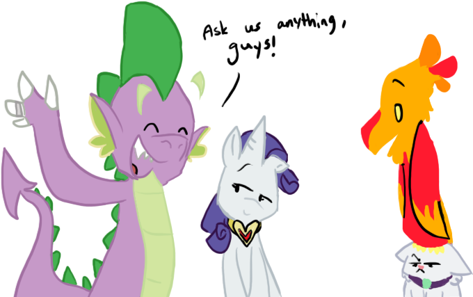 Ask Spike And Rarity Blog *open - Mlp Spike And Rarity's Child (826x432)
