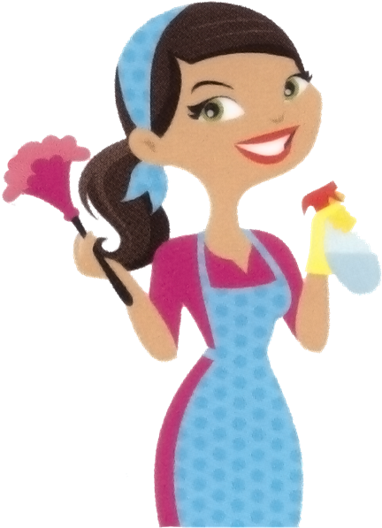 For All Your Domestic / Commercial Needs - Domestic Cleaner Cartoon Png (466x600)