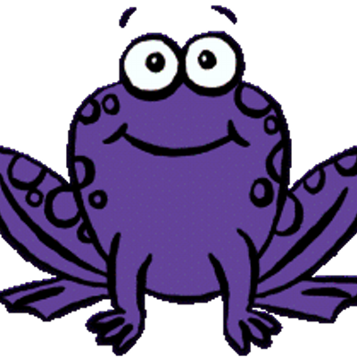 Purple Frog Clip Art - Purple Frog Clipart (400x400)