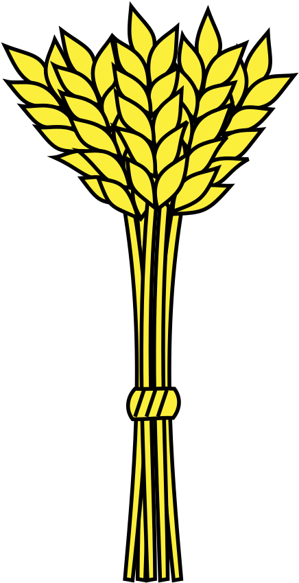 Gerbe Blé 5 Rameaux - Wheat Bundle Clip Art (744x1052)