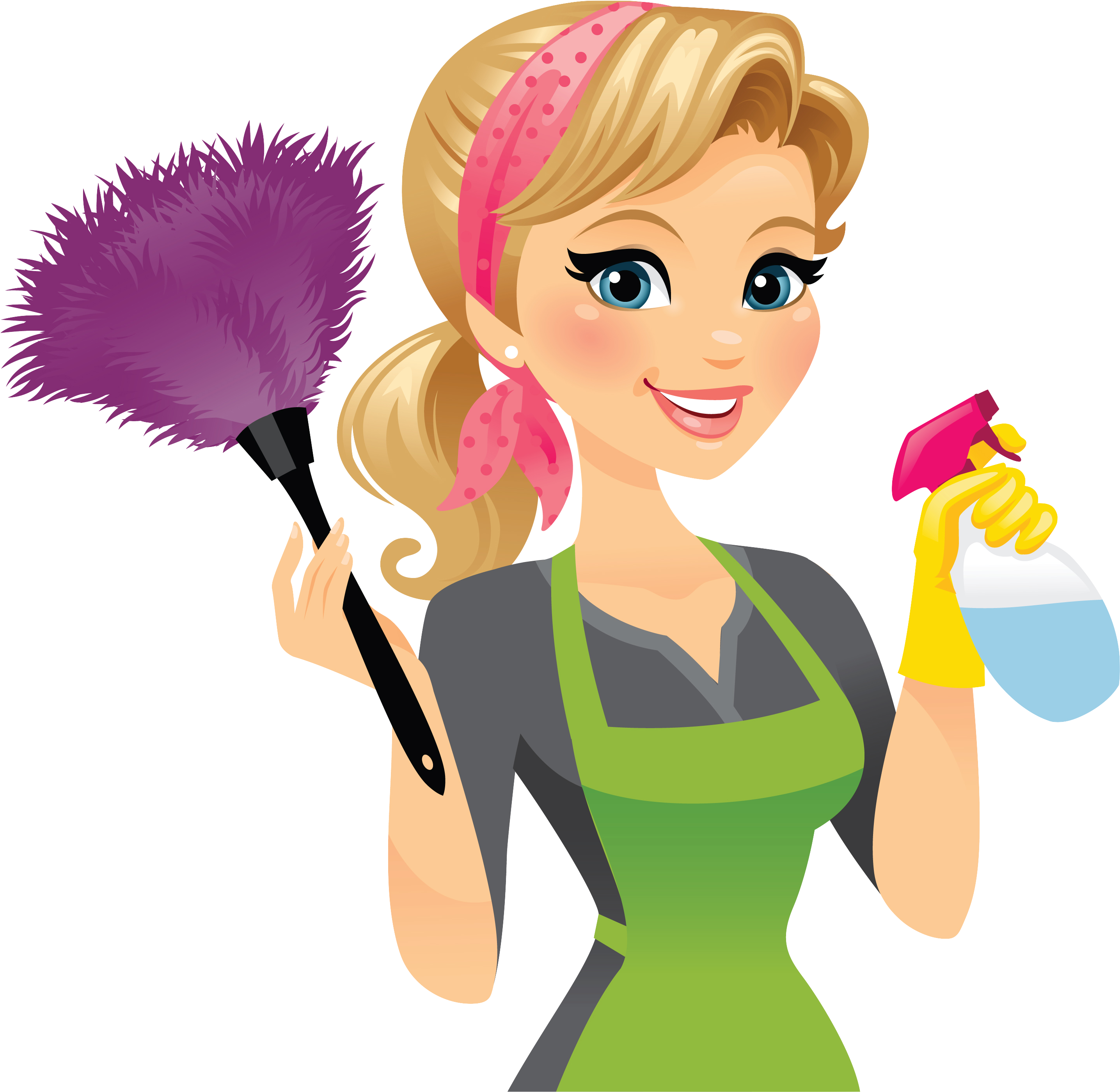 Cleaner Maid Service Cleaning Clip Art - Cleaner Lady (3020x2908)