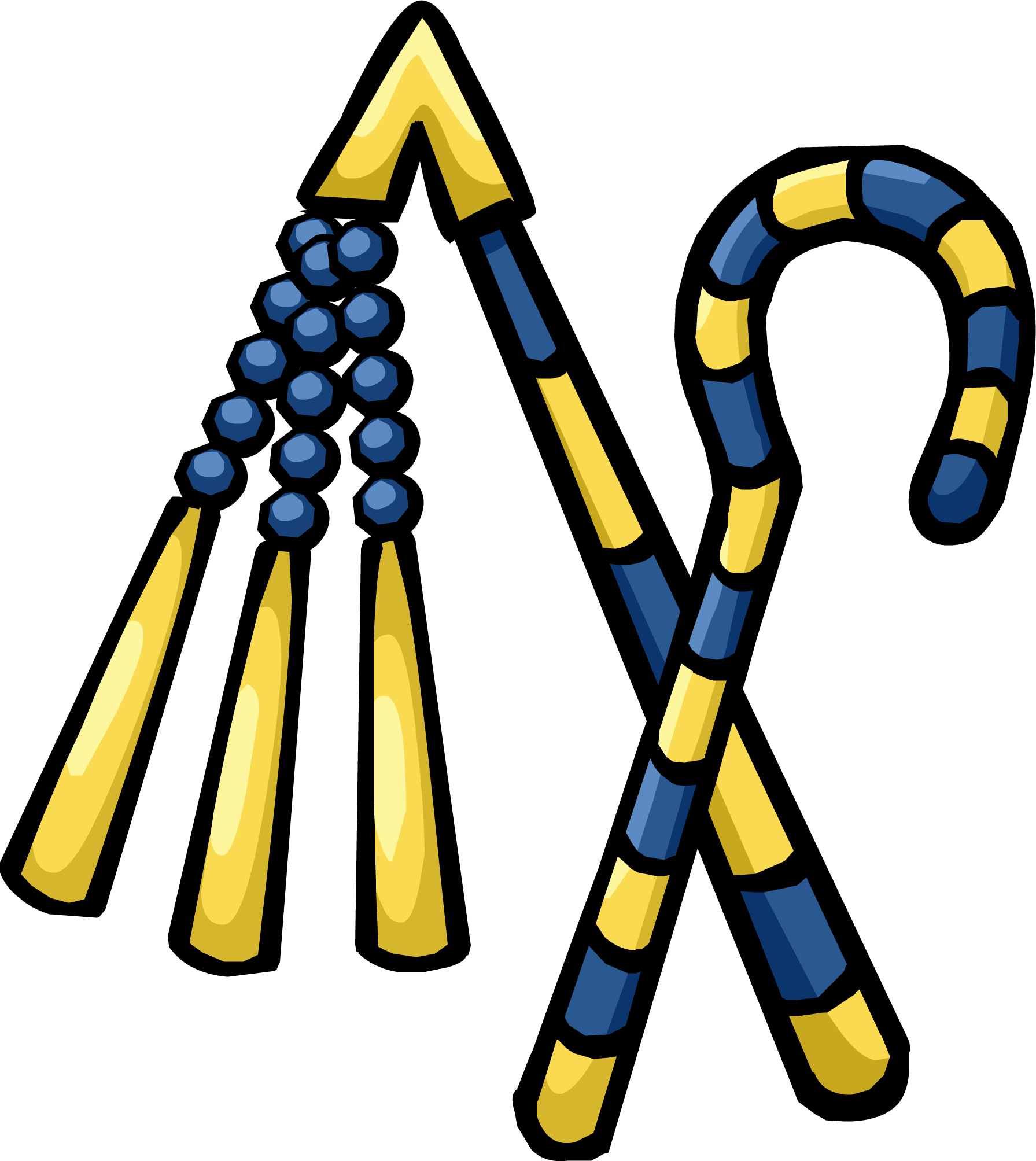 Rime Clipart Crook - Crook And The Flail (1791x2007)