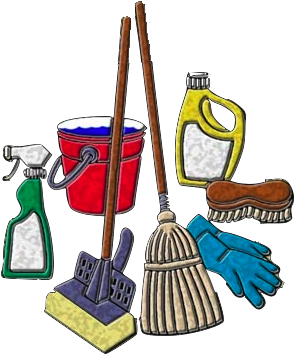House Cleaning Service Logo Cleaning Supplies Pic Cartoon 415x391 Png Clipart Download
