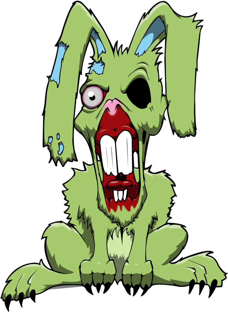 Easter Bunny Rabbit Drawing Zombie Art - Easter Bunny Rabbit Drawing Zombie Art (900x1189)