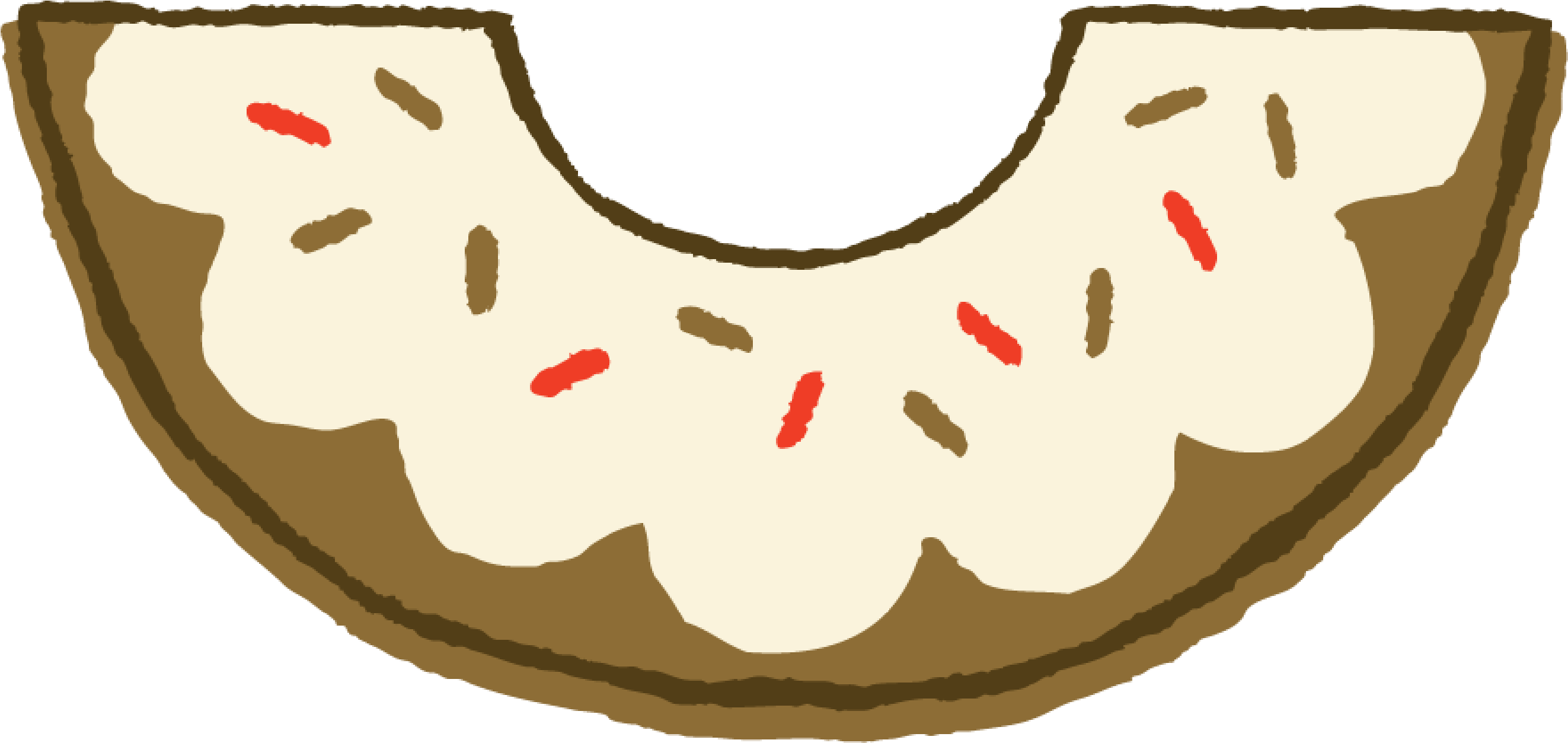 Specials - Half Donut Clipart (2821x1558)