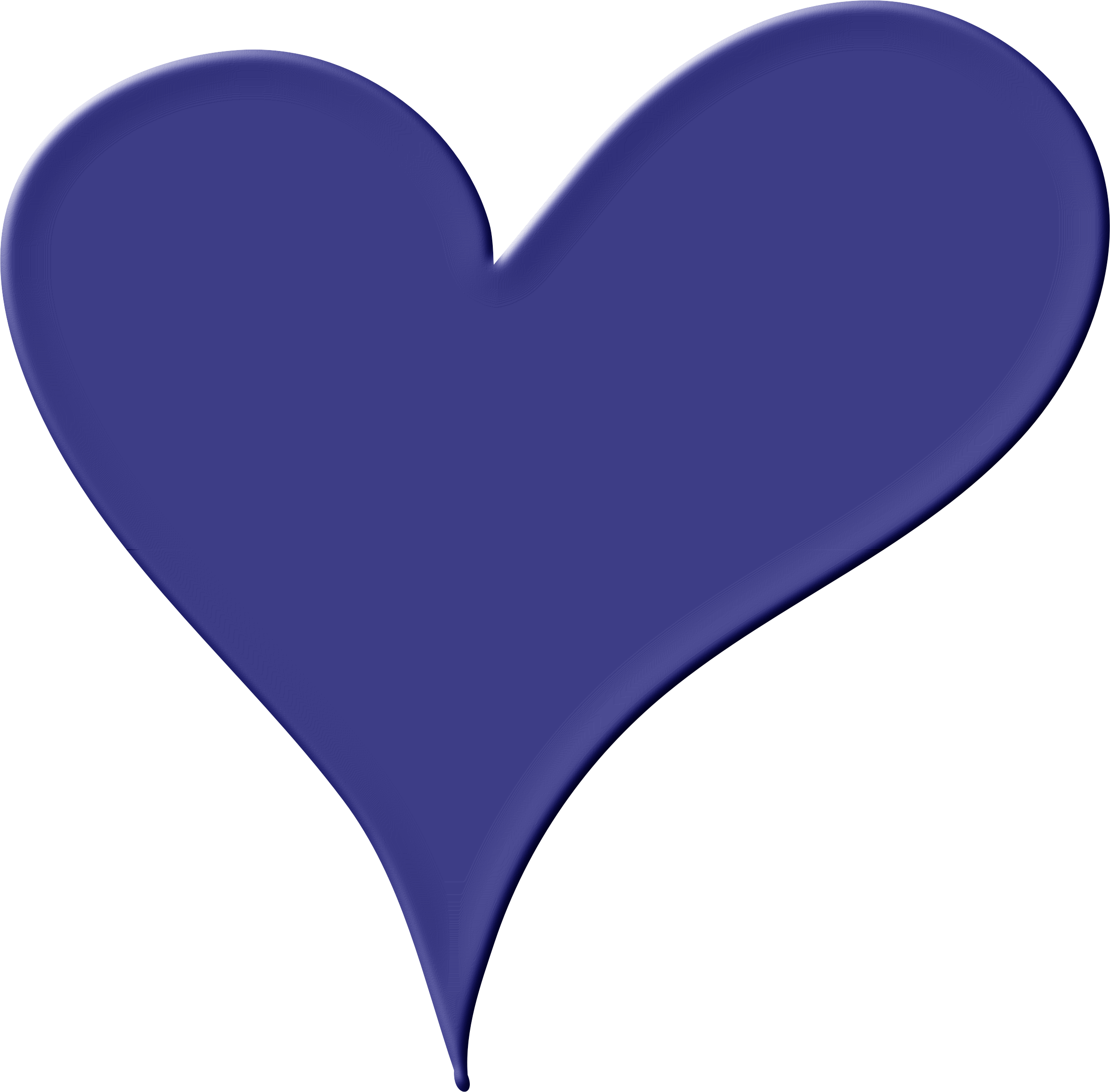 Heart In Blue Hand Drawn Purple Hearts (2372x2334) Png Clipart Download