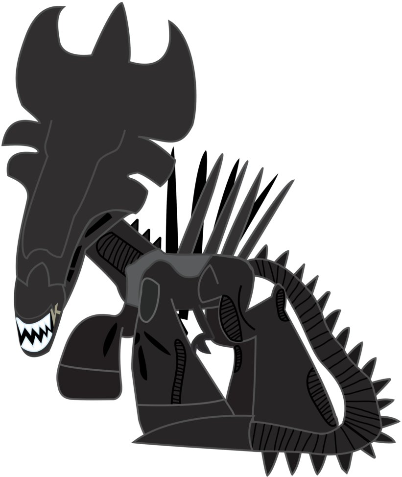 Xenomorph Clipart Mlp - Illustration (821x974)
