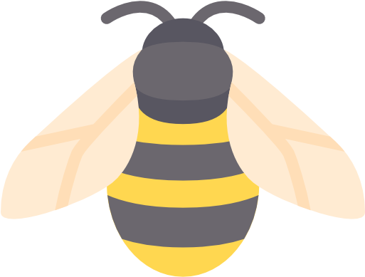 Bee Free Icon - Bee Icon Svg (512x512)