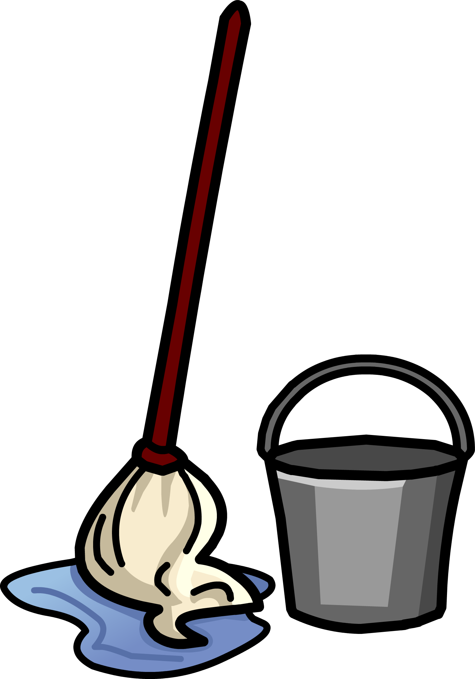 Related Mop Clipart Png - Mop And Bucket Png (1612x2304)