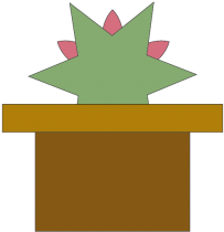 ต้นไม้กระถาง ต้นไม้ในสวน แบบ38 - Illustration (520x245)