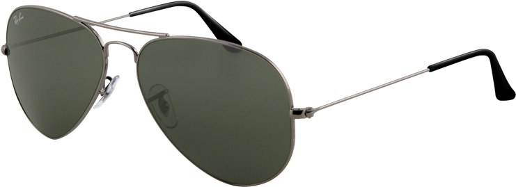 Sunglasses Png Clipart - Ray Ban Aviators Gunmetal Frame (760x430)
