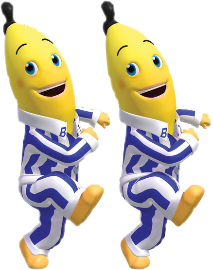 Pajamas Banana Day Television Show Animated Cartoon - Pajamas Banana Day Television Show Animated Cartoon (500x593)