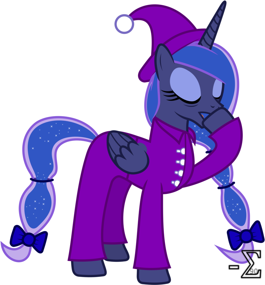 Princess Luna In Pyjamas By 90sigma - Art (962x1024)