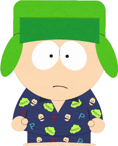 Alter Egos Kyle In Pjs - Cartoon Characters South Park (421x514)
