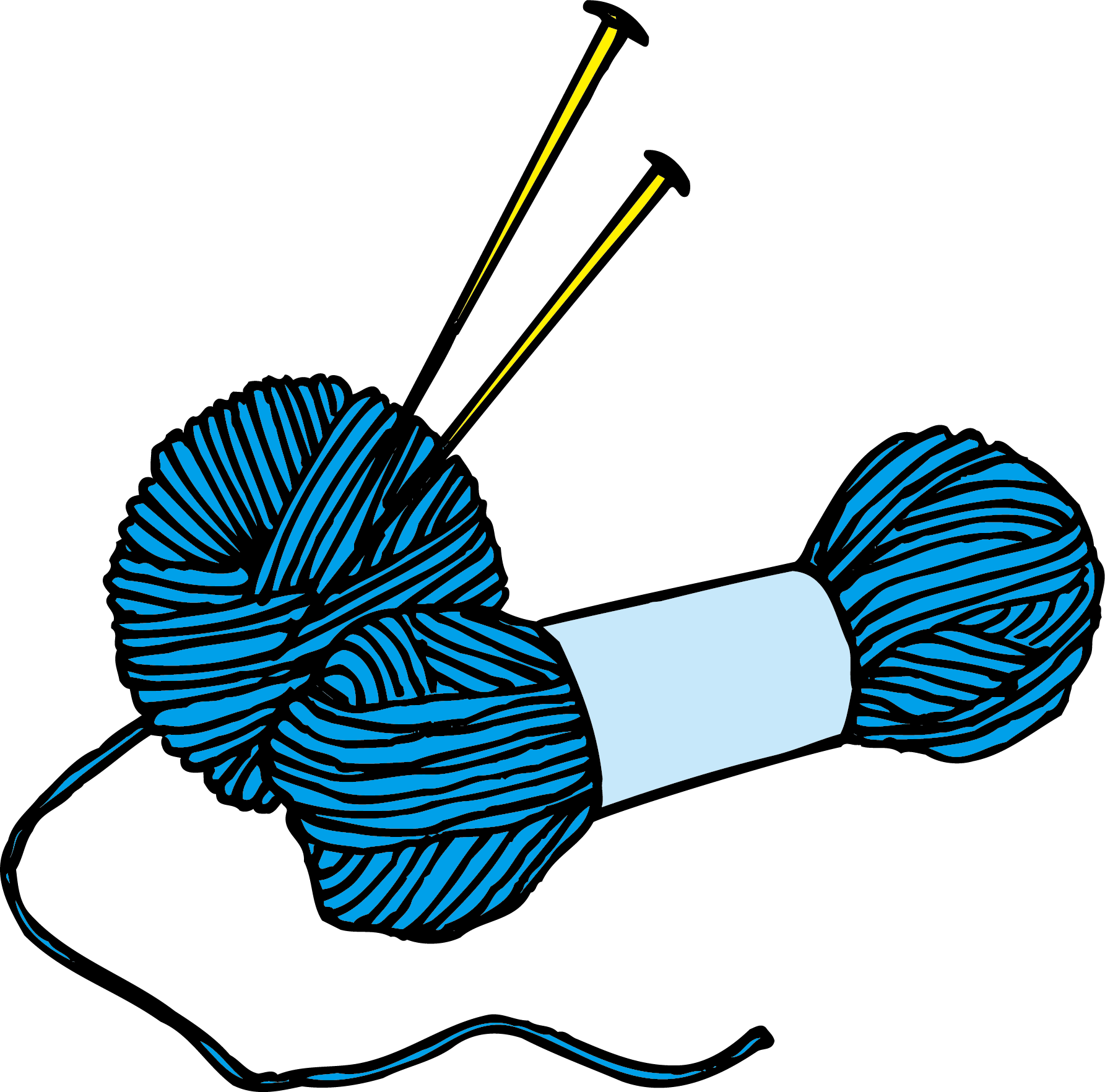 Yarn Wool Knitting Clip Art - Yarn Wool Knitting Clip Art (1785x1764)