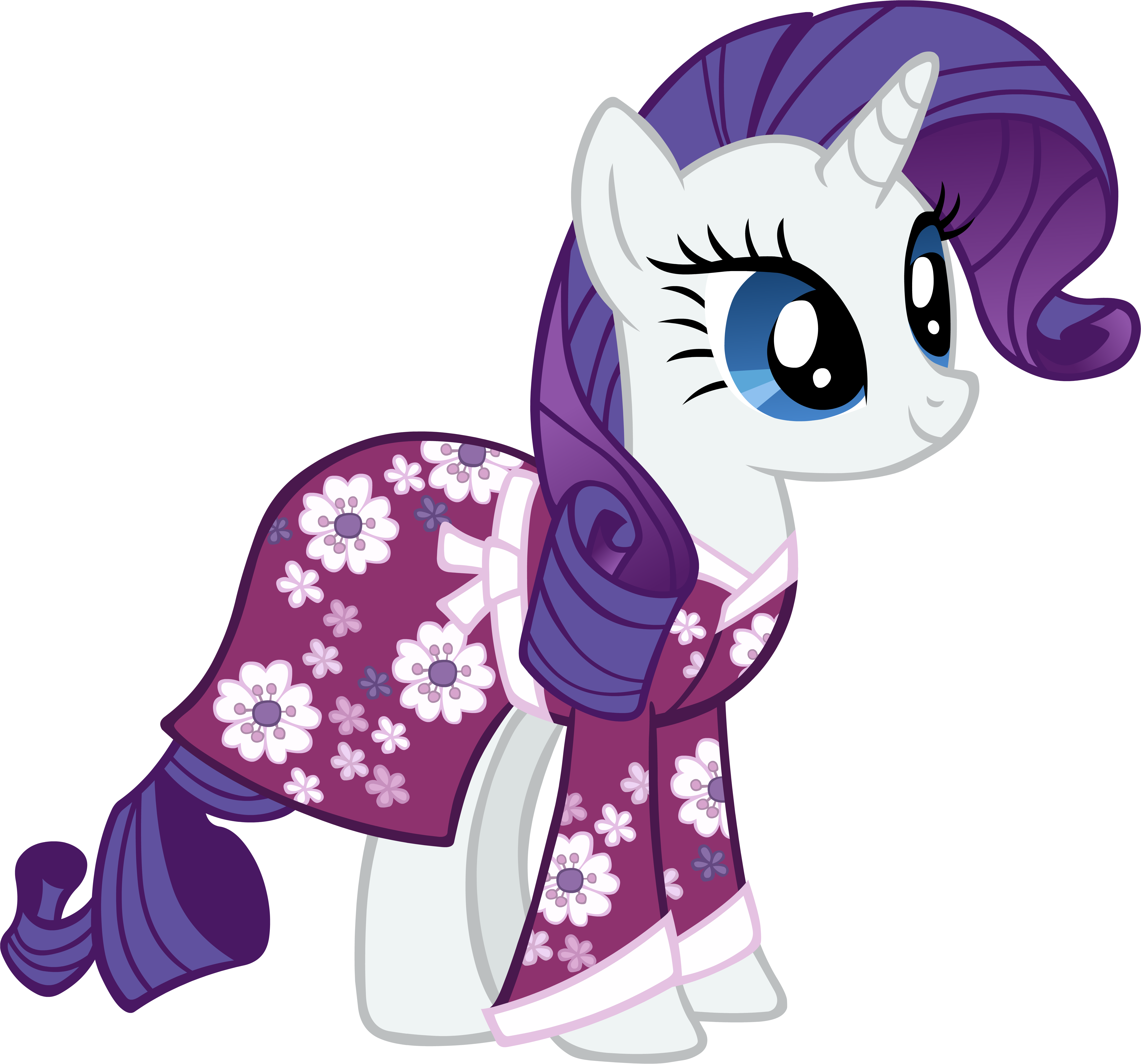 Rarity In Her Nightgown Vector By Scrimpeh - Little Pony Friendship Is Magic (5760x5369)