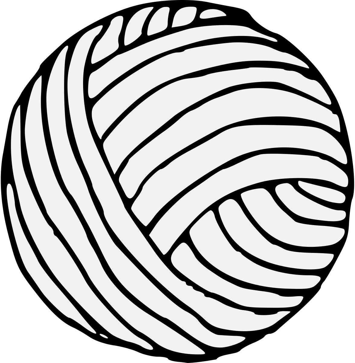 Ball Of Yarn - Yarn Ball Clipart Png (1175x1200)