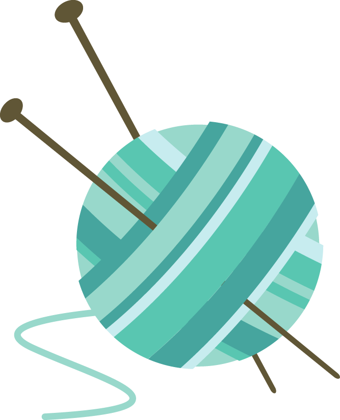 Related Yarn Clipart Transparent - Knitting Clipart Transparent (667x825)