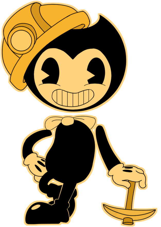 Miner Bendy Stamp By Michpajamaartist - Bendy Png (816x979)