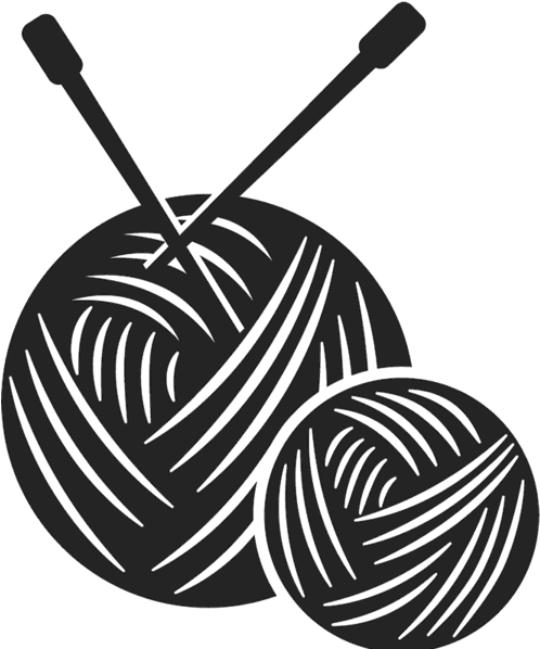 Two Balls Of Yarn Stamp - Needlework (600x600)