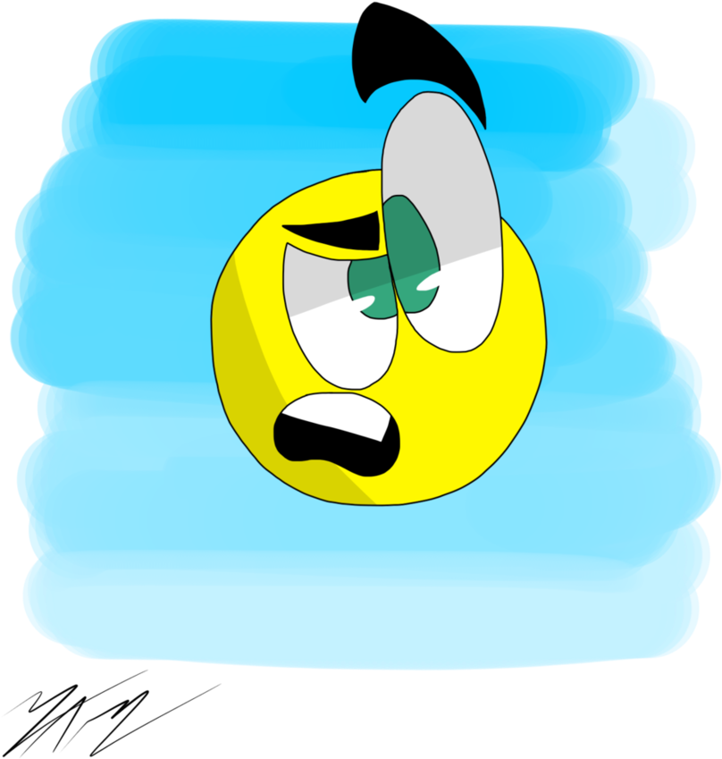 Yellow Face Is Just A Talking Emoji Lmao By Unluckii-yarn - Drawing (894x894)
