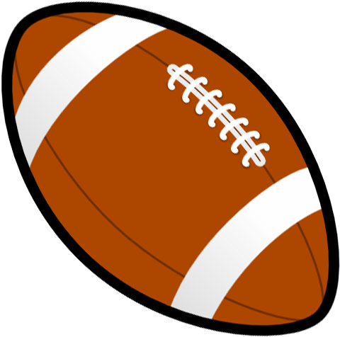 Rugby Ball Clipart Free Many Interesting Cliparts - American Football Png Animated (487x482)