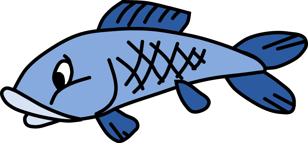 Cartoon Fish Clip Art - Fish Cartoon Png (1002x467)