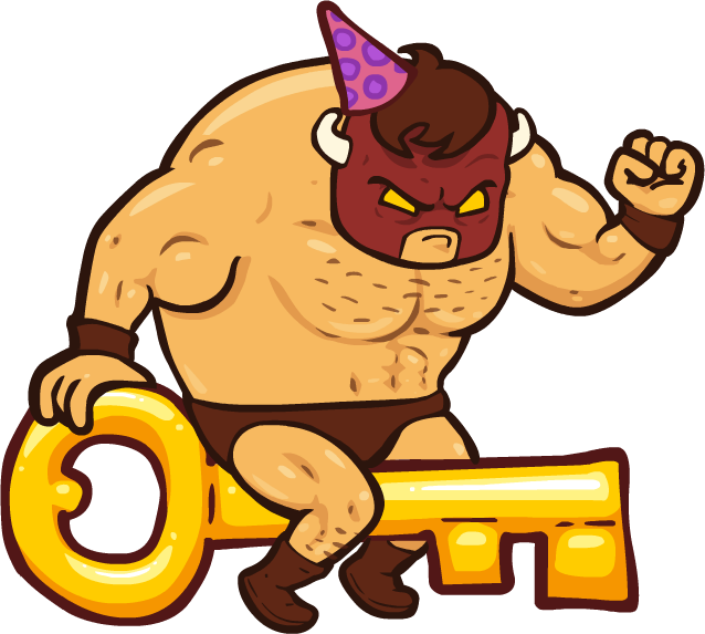 Burrito Bison Flying On The Chest Key - Burrito Bison Characters Png (638x573)