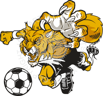 Wildcat Clipart Soccer - Wildcat Soccer Logo (361x336)