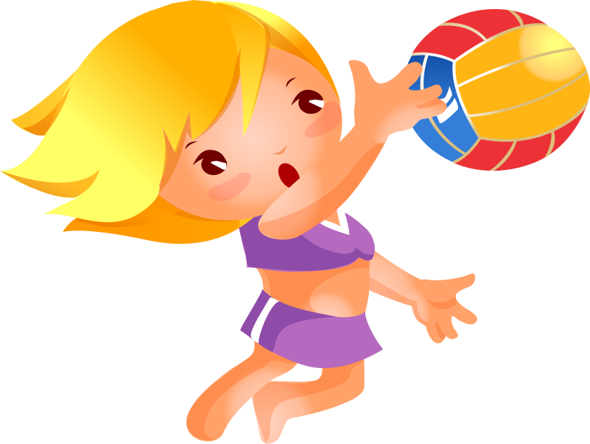 About Us - Niña Jugando Al Voley Png (840x632)