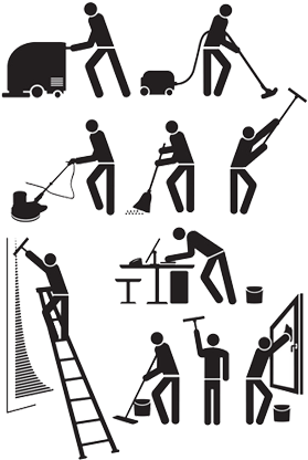 Commercial Cleaning Black And White (300x425)